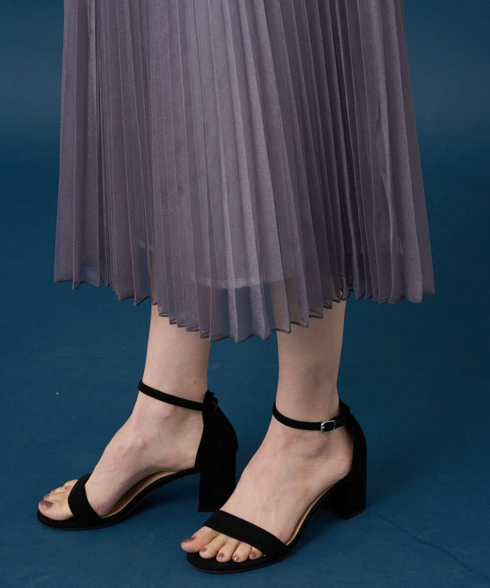 PRHGD30390 CHRISTIAN AUJARD(クリスチャン・オジャール) ブライトオーガンジープリーツスカート グレー