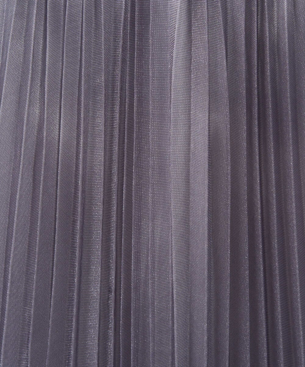 PRHGD30390 CHRISTIAN AUJARD(クリスチャン・オジャール) ブライトオーガンジープリーツスカート グレー