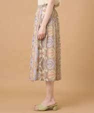 PRHGD53390 CHRISTIAN AUJARD(クリスチャン・オジャール) ゴールドオーナメントサラサスカート ゴールド系