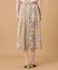 PRHGD53390 CHRISTIAN AUJARD(クリスチャン・オジャール) ゴールドオーナメントサラサスカート ゴールド系