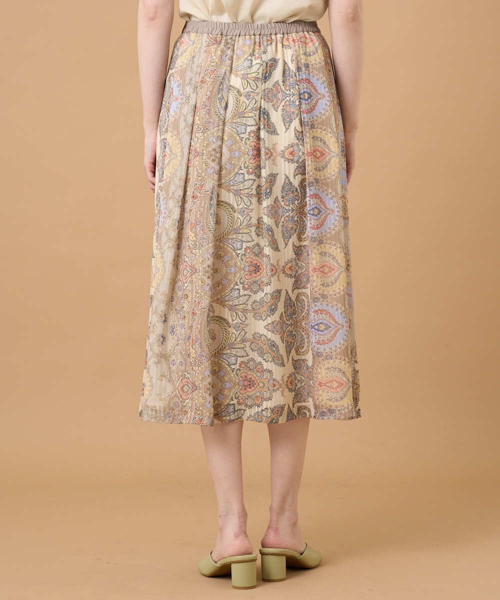 PRHGD53390 CHRISTIAN AUJARD(クリスチャン・オジャール) ゴールドオーナメントサラサスカート ゴールド系