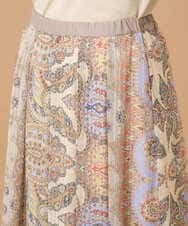 PRHGD53390 CHRISTIAN AUJARD(クリスチャン・オジャール) ゴールドオーナメントサラサスカート ゴールド系