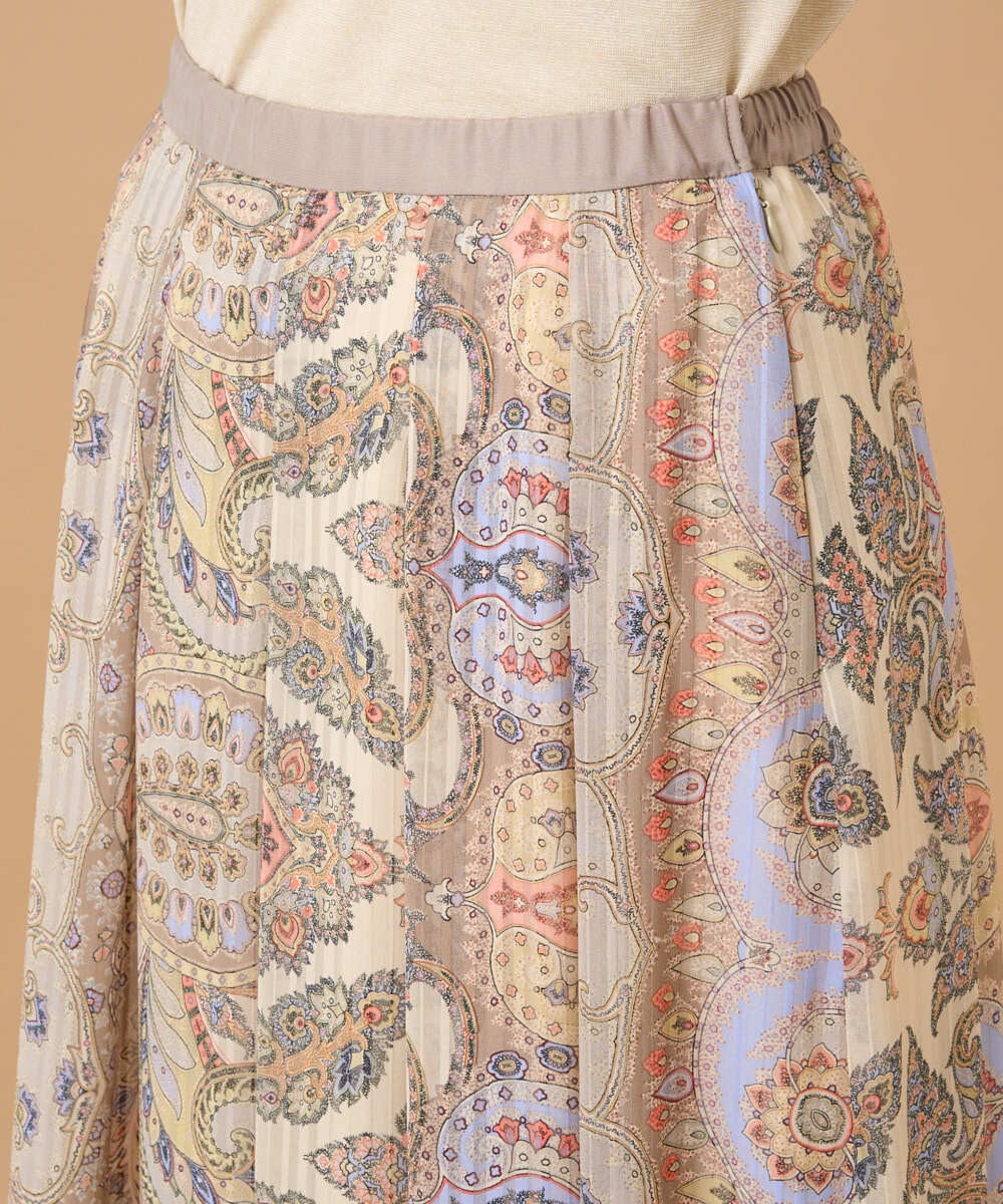 PRHGD53390 CHRISTIAN AUJARD(クリスチャン・オジャール) ゴールドオーナメントサラサスカート ゴールド系