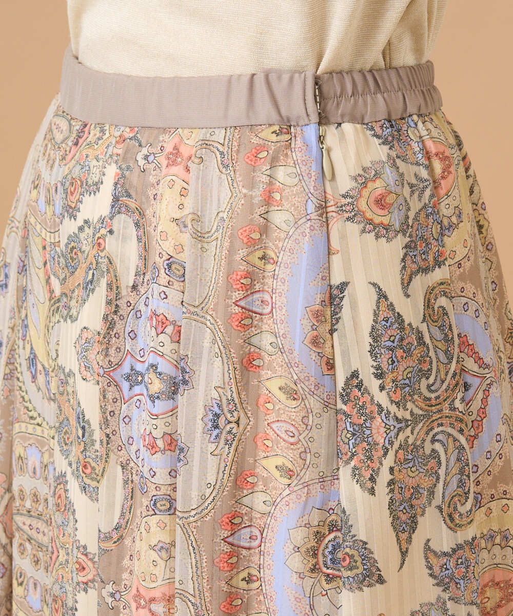 PRHGD53390 CHRISTIAN AUJARD(クリスチャン・オジャール) ゴールドオーナメントサラサスカート ゴールド系