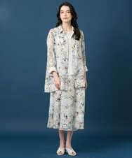 PRHGE02460 CHRISTIAN AUJARD(クリスチャン・オジャール) ［セットアップ対応］フラワープリントシアースカート グリーン