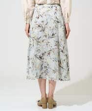 PRHGE02460 CHRISTIAN AUJARD(クリスチャン・オジャール) [セットアップ対応]フラワープリントシアースカート グリーン系