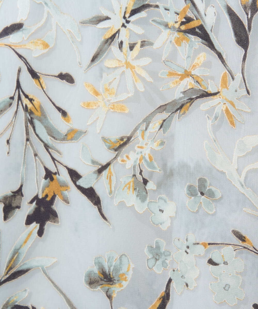 PRHGE02460 CHRISTIAN AUJARD(クリスチャン・オジャール) [セットアップ対応]フラワープリントシアースカート グリーン系