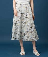 PRHGE02460 CHRISTIAN AUJARD(クリスチャン・オジャール) ［セットアップ対応］フラワープリントシアースカート グリーン