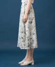 PRHGE02460 CHRISTIAN AUJARD(クリスチャン・オジャール) ［セットアップ対応］フラワープリントシアースカート グリーン