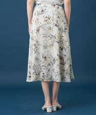 PRHGE02460 CHRISTIAN AUJARD(クリスチャン・オジャール) ［セットアップ対応］フラワープリントシアースカート グリーン