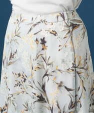 PRHGE02460 CHRISTIAN AUJARD(クリスチャン・オジャール) ［セットアップ対応］フラワープリントシアースカート グリーン