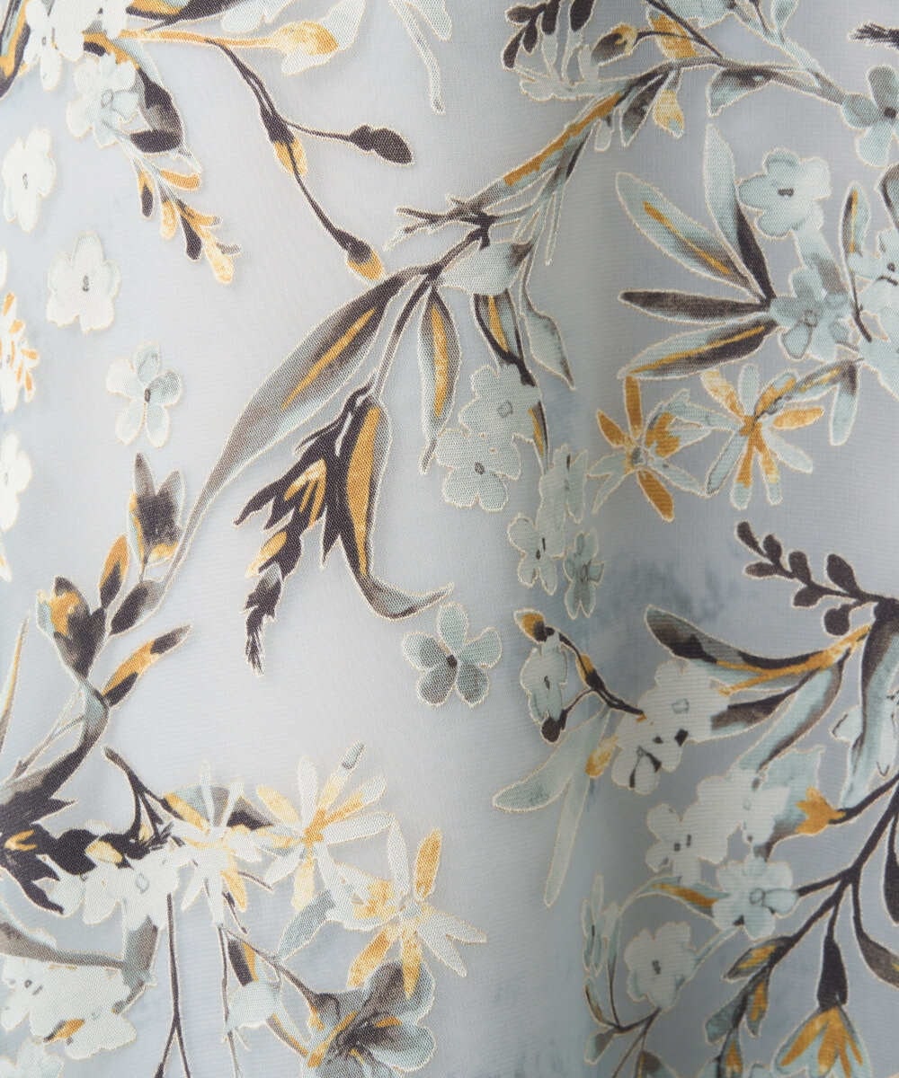 PRHGE02460 CHRISTIAN AUJARD(クリスチャン・オジャール) ［セットアップ対応］フラワープリントシアースカート グリーン