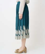 PRHGV69490 CHRISTIAN AUJARD(クリスチャン・オジャール) プリーツデザインスカート グリーン系