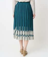 PRHGV69490 CHRISTIAN AUJARD(クリスチャン・オジャール) プリーツデザインスカート グリーン系