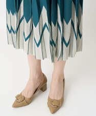 PRHGV69490 CHRISTIAN AUJARD(クリスチャン・オジャール) プリーツデザインスカート グリーン系