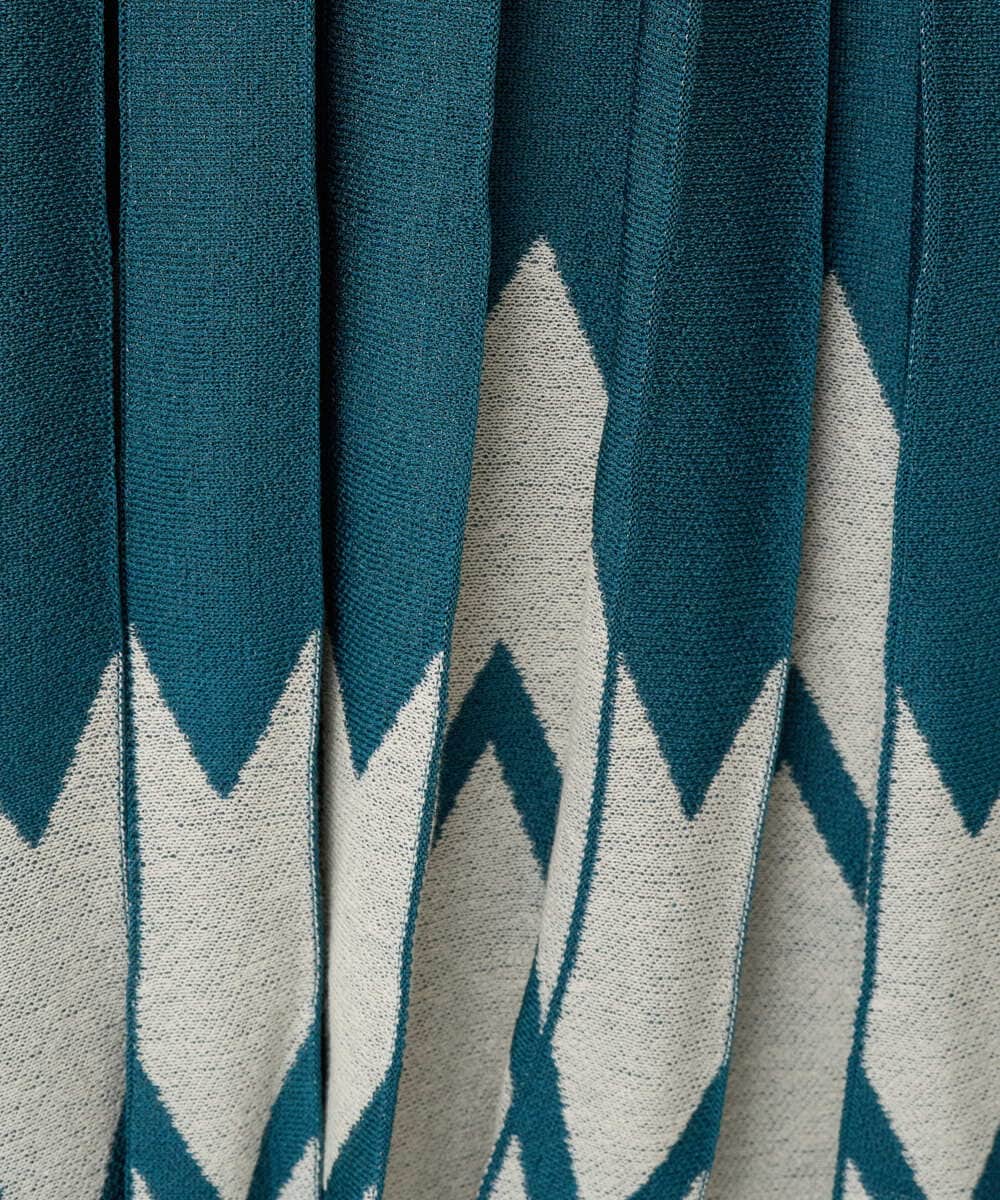 PRHGV69490 CHRISTIAN AUJARD(クリスチャン・オジャール) プリーツデザインスカート グリーン系