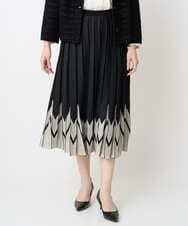 PRHGV69490 CHRISTIAN AUJARD(クリスチャン・オジャール) プリーツデザインスカート ブラック