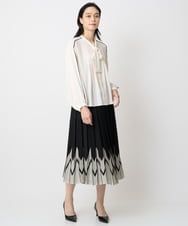 PRHGV69490 CHRISTIAN AUJARD(クリスチャン・オジャール) プリーツデザインスカート ブラック