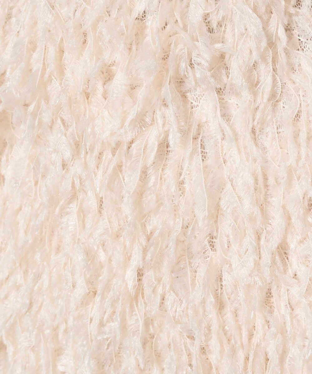 PRJAD35430 CHRISTIAN AUJARD(クリスチャン・オジャール) [リバーシブル]フェザーニットベスト アイボリー