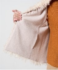 PRJAD35430 CHRISTIAN AUJARD(クリスチャン・オジャール) [リバーシブル]フェザーニットベスト アイボリー