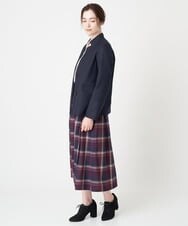 PRJAV50490 CHRISTIAN AUJARD(クリスチャン・オジャール) リバー仕立てスタンドカラージャケット ネイビー
