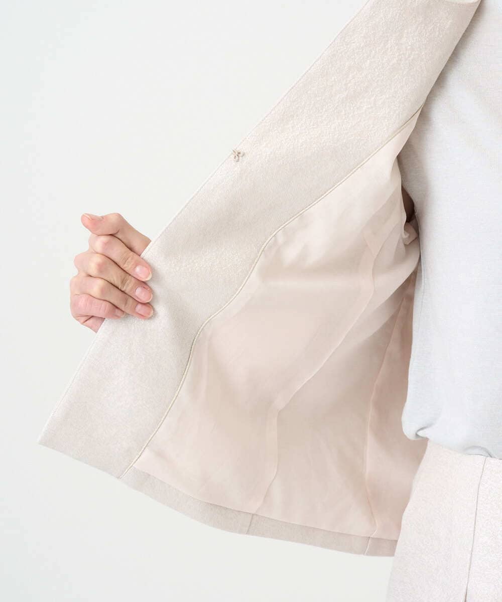 PRJEE11530 CHRISTIAN AUJARD(クリスチャン・オジャール) [セットアップ対応]ジャカードサテンジャケット アイボリー