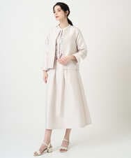 PRJEE11530 CHRISTIAN AUJARD(クリスチャン・オジャール) [セットアップ対応]ジャカードサテンジャケット アイボリー