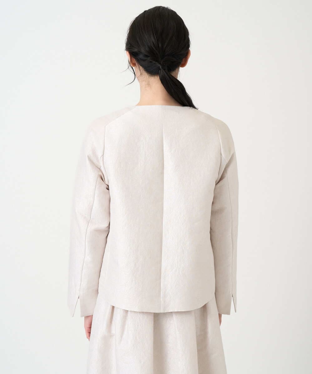 PRJEE11530 CHRISTIAN AUJARD(クリスチャン・オジャール) [セットアップ対応]ジャカードサテンジャケット アイボリー