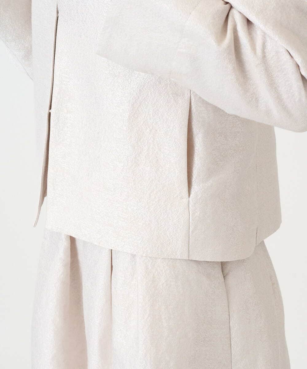 PRJEE11530 CHRISTIAN AUJARD(クリスチャン・オジャール) [セットアップ対応]ジャカードサテンジャケット アイボリー