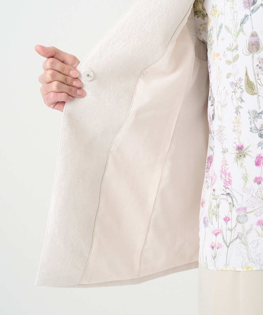 PRJEE12460 CHRISTIAN AUJARD(クリスチャン・オジャール) [セットアップ対応]ジャカードサテンジレ アイボリー