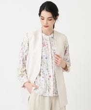 PRJEE12460 CHRISTIAN AUJARD(クリスチャン・オジャール) [セットアップ対応]ジャカードサテンジレ アイボリー