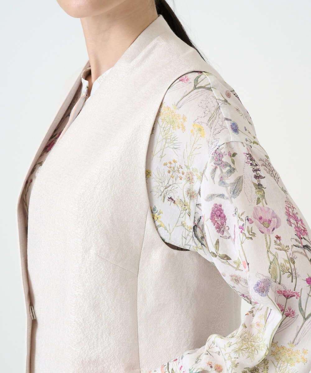 PRJEE12460 CHRISTIAN AUJARD(クリスチャン・オジャール) [セットアップ対応]ジャカードサテンジレ アイボリー