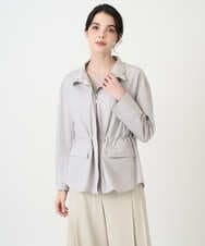 PRJEE16490 CHRISTIAN AUJARD(クリスチャン・オジャール) [軽量/シワになりにくい]タフタジップジャケット ライトグレー