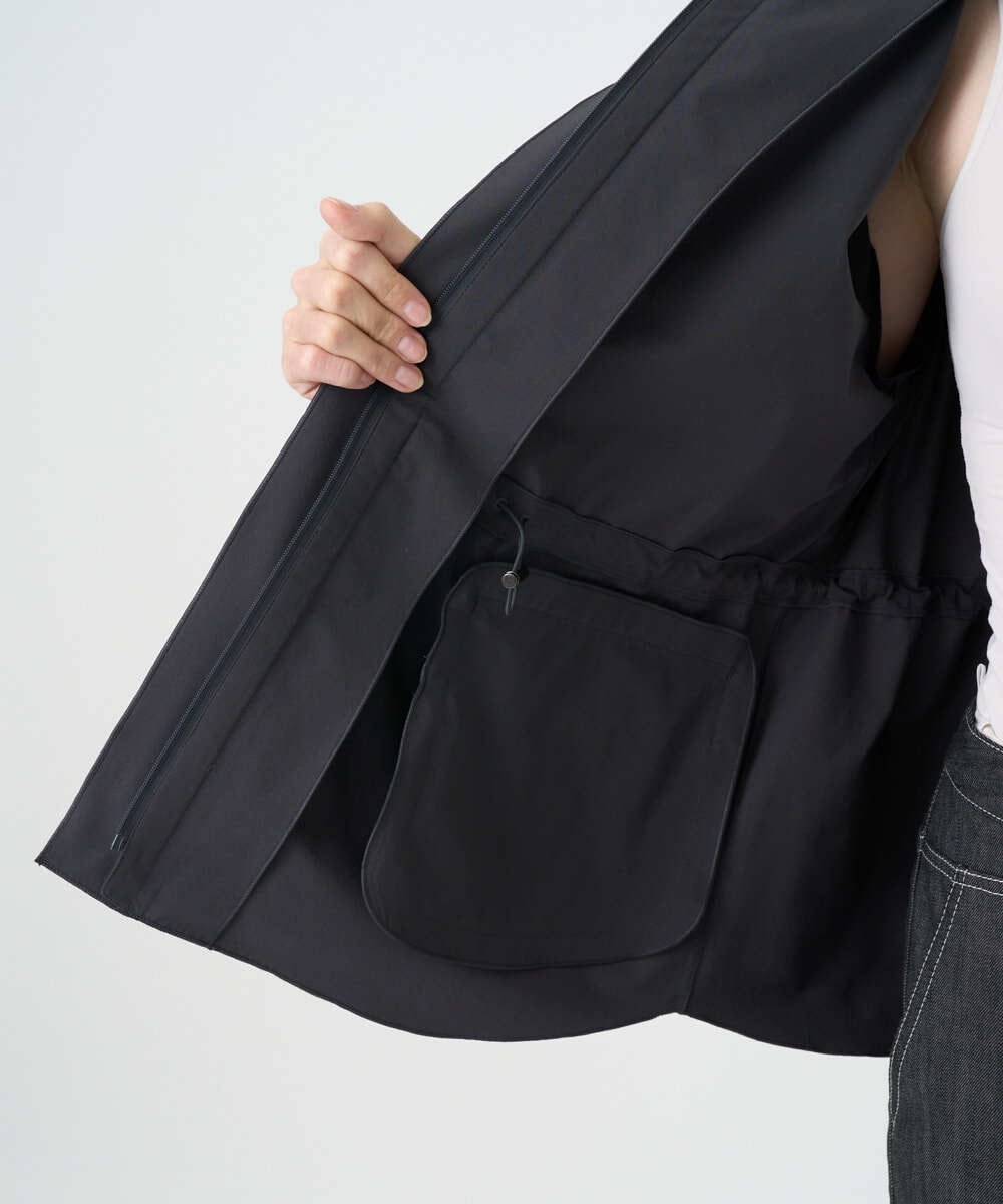 PRJEE16490 CHRISTIAN AUJARD(クリスチャン・オジャール) [軽量/シワになりにくい]タフタジップジャケット ダークグレー