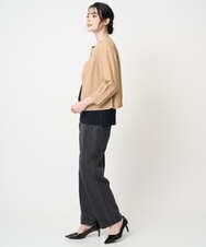 PRJGA45430 CHRISTIAN AUJARD(クリスチャン・オジャール) 【セットアップ対応】ノーカラージップアップブルゾン ライトブラウンB