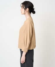 PRJGA45430 CHRISTIAN AUJARD(クリスチャン・オジャール) 【セットアップ対応】ノーカラージップアップブルゾン ライトブラウンB