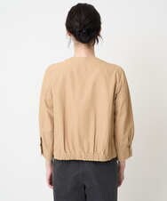 PRJGA45430 CHRISTIAN AUJARD(クリスチャン・オジャール) 【セットアップ対応】ノーカラージップアップブルゾン ライトブラウンB