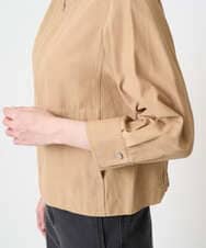 PRJGA45430 CHRISTIAN AUJARD(クリスチャン・オジャール) 【セットアップ対応】ノーカラージップアップブルゾン ライトブラウンB