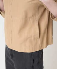 PRJGA45430 CHRISTIAN AUJARD(クリスチャン・オジャール) 【セットアップ対応】ノーカラージップアップブルゾン ライトブラウンB