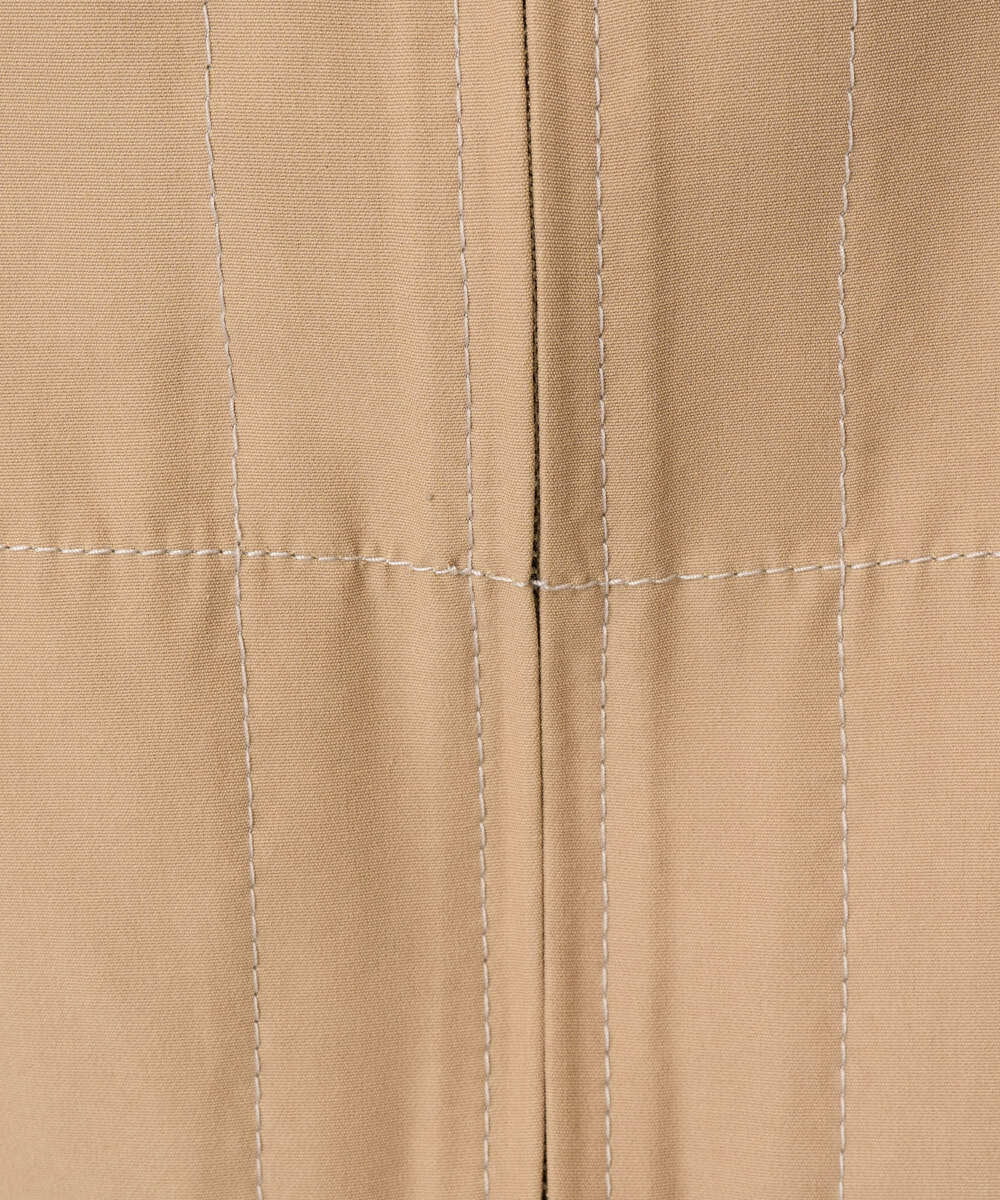 PRJGA45430 CHRISTIAN AUJARD(クリスチャン・オジャール) 【セットアップ対応】ノーカラージップアップブルゾン ライトブラウンB