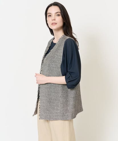 PRJGA61450  ミニフリンジデザインジレ