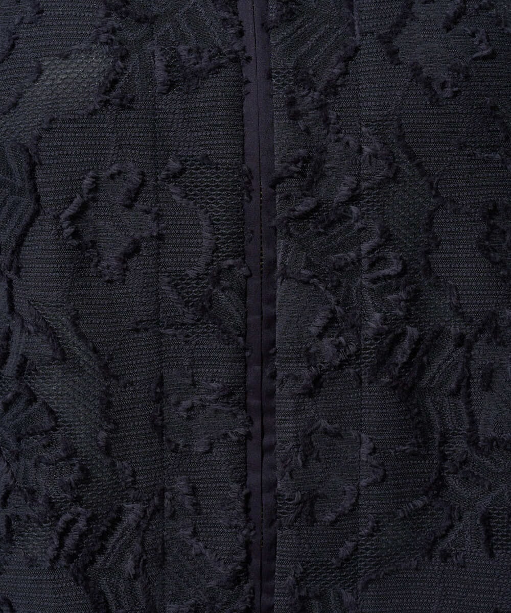 PRJGD20590 CHRISTIAN AUJARD(クリスチャン・オジャール) [セットアップ対応]フラワーカットジャカードジャケット ネイビー