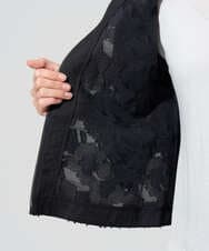 PRJGD20590 CHRISTIAN AUJARD(クリスチャン・オジャール) [セットアップ対応]フラワーカットジャカードジャケット ネイビー