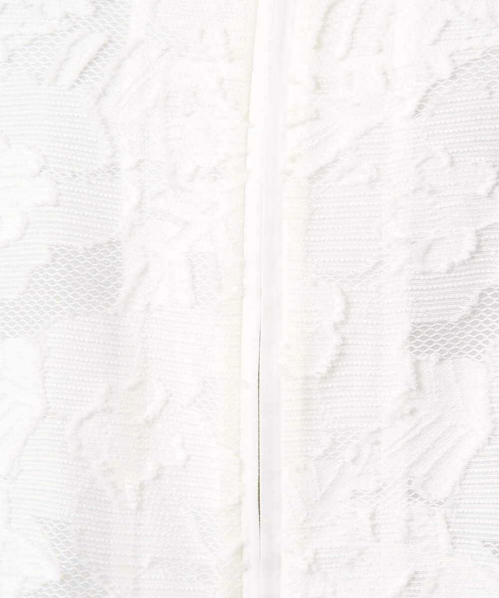 PRJGD20590 CHRISTIAN AUJARD(クリスチャン・オジャール) [セットアップ対応]フラワーカットジャカードジャケット ホワイト