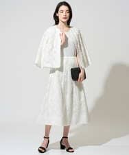 PRJGD20590 CHRISTIAN AUJARD(クリスチャン・オジャール) [セットアップ対応]フラワーカットジャカードジャケット ホワイト