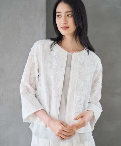 PRJGD20590 CHRISTIAN AUJARD [セットアップ対応]フラワーカットジャカードジャケット