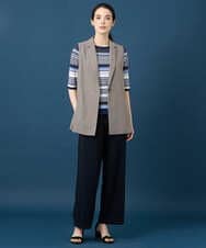 PRJGD21430 CHRISTIAN AUJARD(クリスチャン・オジャール) [速乾性]テーラードジレ ベージュ系