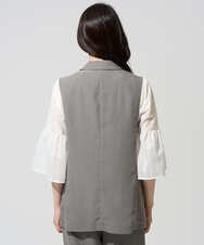 PRJGD21430 CHRISTIAN AUJARD(クリスチャン・オジャール) [セットアップ対応/速乾性]テーラードジレ ベージュ系