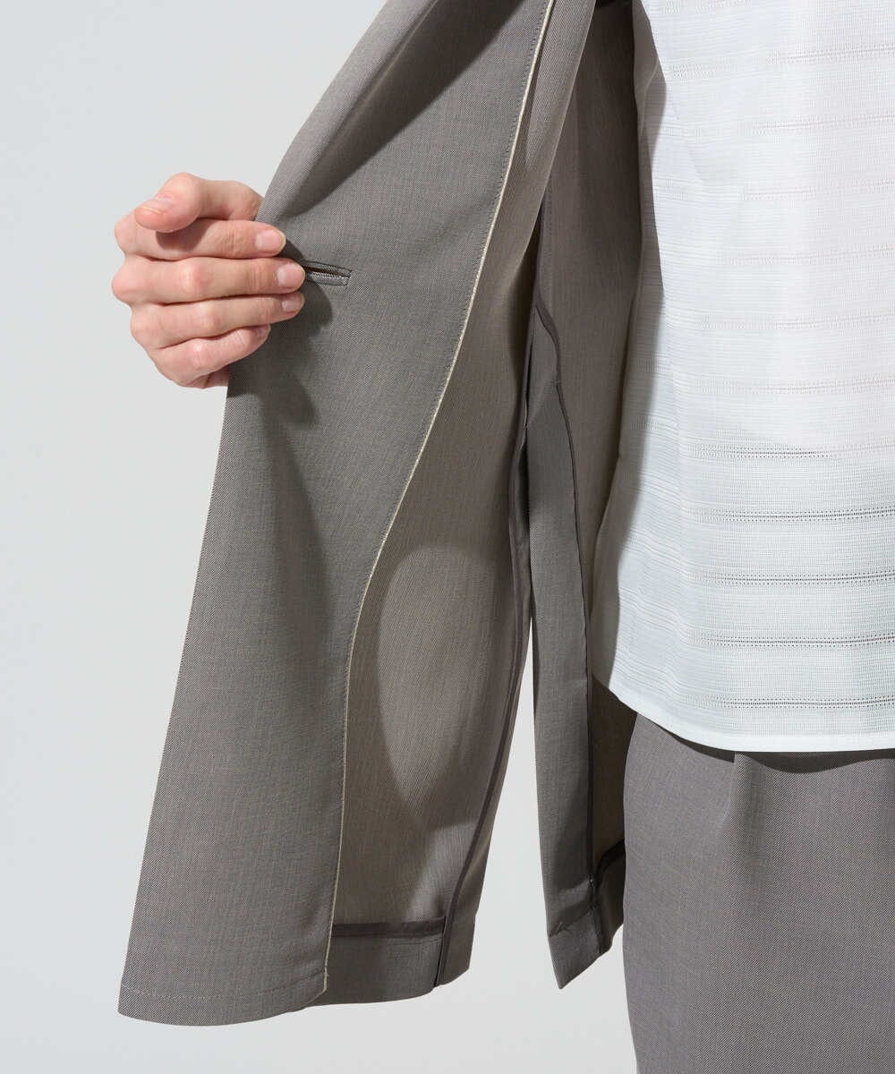 PRJGD21430 CHRISTIAN AUJARD(クリスチャン・オジャール) [セットアップ対応/速乾性]テーラードジレ ベージュ系