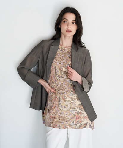 PRJGD59590 CHRISTIAN AUJARD [イージーケア/セットアップ可能]サマーウールジャケット